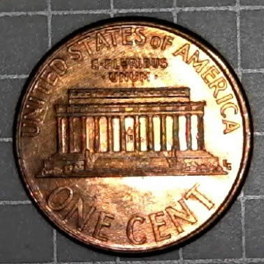 1998-P-Lincoln-Cent-With-Broken-Die-Post-And-Feeder-Finger-Scrapes